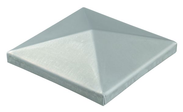 Alberts® Pfostenkappe,für Metallpfosten,Stahl roh,zum Anschweißen,LxB 150x150 mm