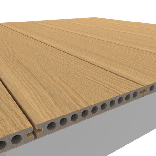 NewTechWood Gigante WPC-Terrassendiele Hohlkammer Red Cedar  23 x 210 mm