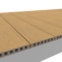 Vorschaubild NewTechWood Deluxe WPC-Terrassendiele Hohlkammer Red Cedar  23 x 138 mm