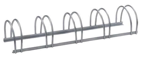 Alberts® Mehrfach-Fahrradständer freist., fvz, Einstellplätze 5, LxT 1300x300 mm 698300