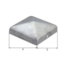 Vorschaubild Alberts® Pfostenkappe für Holzpfosten flach feuerverzinkt LxB 100x100 mm 