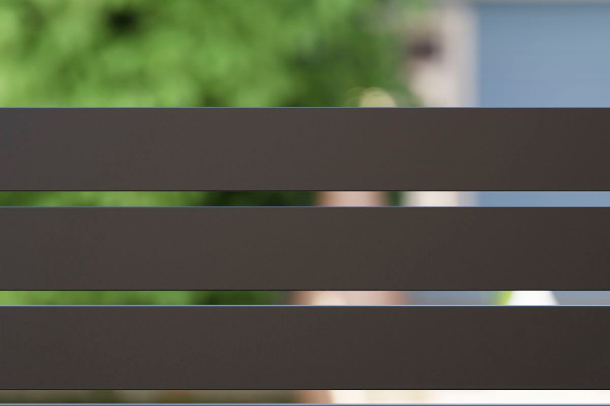 dz Alu Steckzaunelement VIDUAL Line 100 Distanz 18 mm für Pfosten 90/90 mm