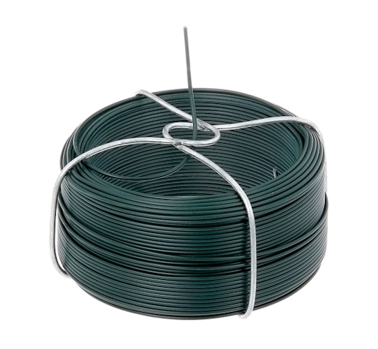 Alberts® Drahtspule, verzinkt, grün kunststoffbeschichtet, Stärke 1,4 mm, Länge 50 m 530129