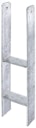 Vorschaubild Alberts® H-Pfostenträger 300x60x6mm Gesamtlänge 600mm für verschiedene Pfostenstärken