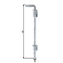 Vorschaubild Alberts® Bodenschieber feuerverzinkt Gesamthöhe 400 mm Abstand Bolzen - Tor 40 mm 