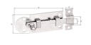 Vorschaubild Alberts® Fensterriegel, mit Knopf, gerade, mit Schlaufe, galvanisch verzinkt dickschichtpassiviert,Platte LxB 61x26 mm 113001