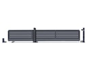 Vorschaubild dz VIDUAL Slide Schiebetor Line 100 x 20 mm Rechteckprofil  Distanz 10 mm 