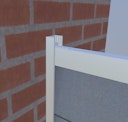 Vorschaubild T&J Aluminium-Wandprofil inkl. Abstandshalter
