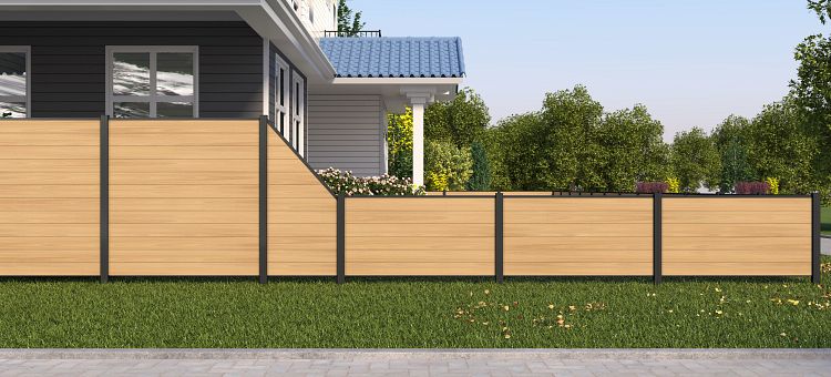 NewTechWood Portland Sichtschutzelement WPC 1800 x 900 mm