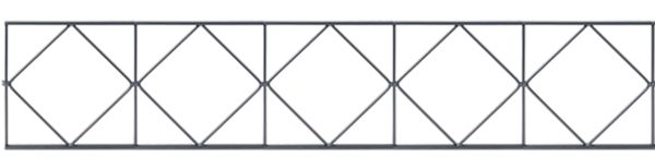 Alberts® Dekorelement Design Bergen, verzinkt, anthrazit RAL 7016,BxH 2000 x 200 mm 665227