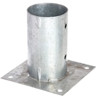 Alberts® Rundpfosten-Aufschraubhülse 150mm für verschiedene Pfostenstärken