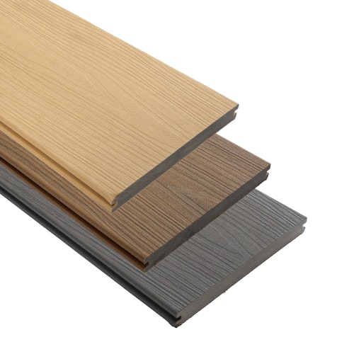 Fiberdeck Harmony WPC-Terrassendiele massiv 23 x 210 x 3900 mm