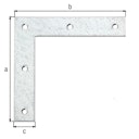 Vorschaubild Alberts® Eckwinkel 160x160x30 mm