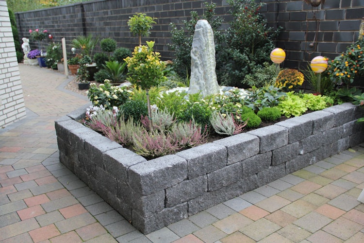 Diephaus Mauerstein SIOLA-KOMBI SCHWARZ 25/12,5/12,5 CM