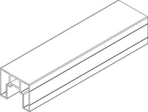 OSMO Profil Verto Alu 'oben' Anthrazit 180cm Alu Anthrazit OSMO Profil Verto Alu 'oben' Anthrazit 180cm Alu AnthrazitZubehörbild