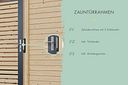 Vorschaubild Karibu Sichtschutzzaun Einzeltor-Rahmen 1070 x 1850 mm 