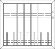 OSMO- ALU-Fence Squadra Vorgartenzaun Einzeltor OSMO- ALU-Fence Squadra Vorgartenzaun EinzeltorZubehörbild