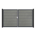Vorschaubild GroJa BasicLine Premium Doppeltor Rahmen Aluminium Anthrazitgrau 3000 x 1800 mm