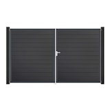 GroJa BasicLine Schmal Doppeltor Rahmen Aluminium Anthrazitgrau 3000 x 1800 mm GroJa BasicLine Schmal Doppeltor Rahmen Aluminium Anthrazitgrau 3000 x 1800 mmZubehörbild