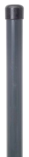 Alberts® Zaunpfosten,ungebohrt,f.Einschl.-BH,zinkp.anthrazit Kst.b.,L1415mm,Pfosten ⌀34mm 617615