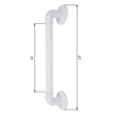 Vorschaubild Alberts® Haltegriff, geriffelt, Kunststoff, weiß, Länge: 323 mm, verpackt à 1St 141035