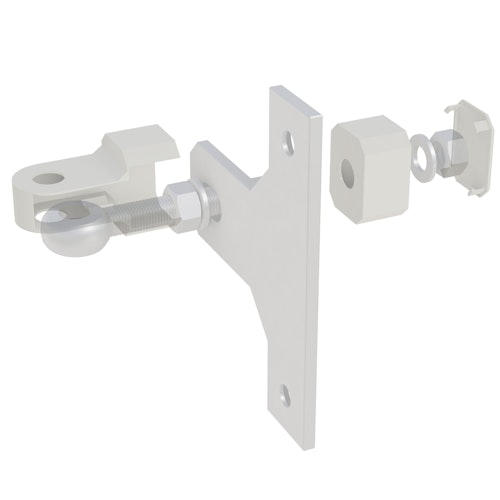 TraumGarten Ersatzteil: Abdeckungs-Set Torbeschlag weiß