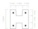 Vorschaubild ORIGI WALLS™ BETON NUT Mittelpfosten 120 x 120 mm