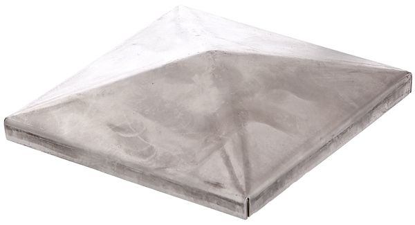 Alberts® Pfostenkappe,für Metallpfosten,Stahl roh,zum Anschweißen,LxB 120x120 mm