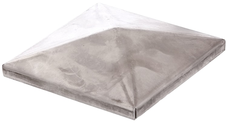 Alberts® Pfostenkappe,für Metallpfosten,Stahl roh,zum Anschweißen,LxB 120x120 mm