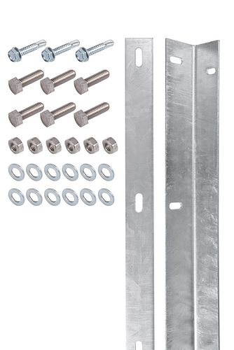Alberts® Befestigungsleiste f.Doppelstab-Gittermatten,feuerverz.Länge:1600 mm,m.Schrauben 623111