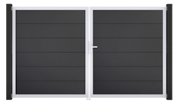 GroJa BasicLine Tor 2-flügelig , Rahmen EV1 3000 x 1800 mm GroJa BasicLine Tor 2-flügelig , Rahmen EV1 3000 x 1800 mmZubehörbild