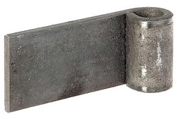 Alberts® Anschweißband f.Metallt.,⌀13mm,Abstand Außenkante-Mitte Rolle 80mm