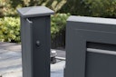 Vorschaubild dz VIDUAL Swing Doppeltor Line 150 x 20 mm Rechteckprofil  Distanz 10 mm symmetrisch