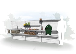 WWOO Designbeton-Outdoorküche Esme