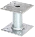 Vorschaubild Alberts® Pfostenträger zum Aufschrauben Ø42/100x100