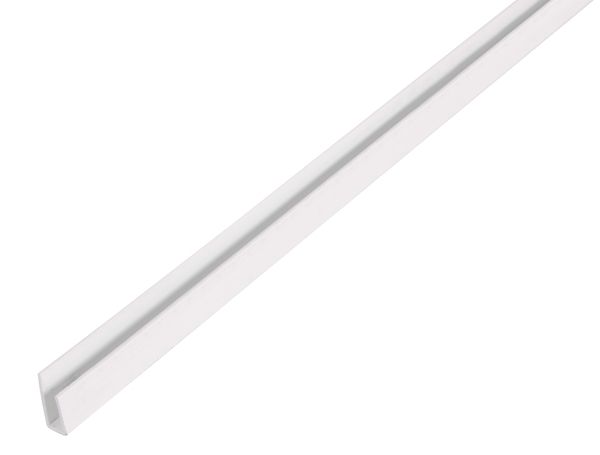 Alberts® Abschlussprofil, PVC, Farbe: weiß, LxB unten/obenxH1000x15/10x6 mm 470548