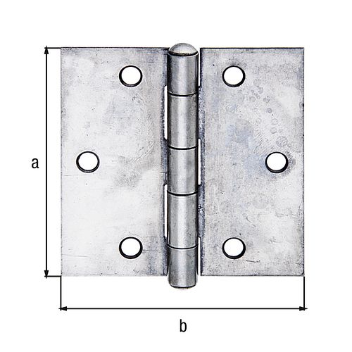 Alberts® Scharnier Edelstahl 82x82 mm