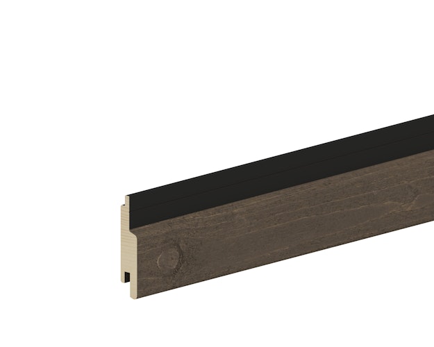 Handmuster OSMO Fassade Rautenprofil BLACK STRIPE Nordische Fichte hobelfallend riffelgesägt Patina 905 - 21 x 96 mm