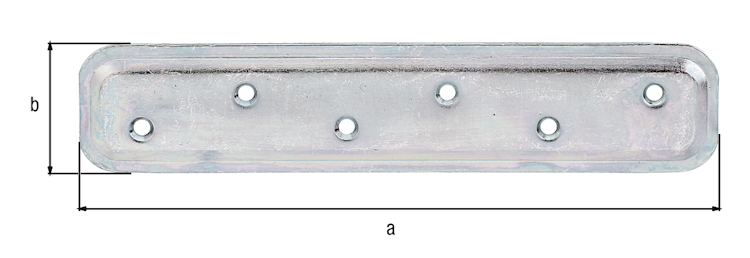 Alberts® Flachverbinder geprägt 180x40x2 mm