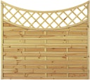 Vorschaubild T&J MAXI DOPPELBOGEN 2 Lamellenzaun 180 x 160/140 cm 