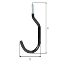 Vorschaubild Schraubhaken blau verz. Ø7,5x149x67mm