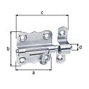 Vorschaubild Alberts® Grendelriegel Edelstahl 39 x 38 mm