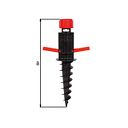 Vorschaubild Alberts® Einschraub-Bodenhülse, Kst. schwarz-rot, Gesamtlänge 400 mm 609955