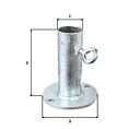 Vorschaubild Alberts® Halter für Sonnenschirme,feuerverzinkt,zA,Platte ⌀100mm,f.Standrohr ⌀20-38mm 657246