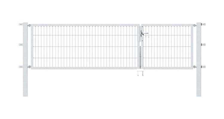 Alberts® Doppeltor Flexo,feuerverzinkt,lichte BxH1000+2000x800,PF80x80/1500mm 646516