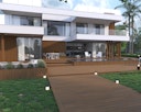 Vorschaubild NewTechWood Deluxe WPC-Terrassendiele Hohlkammer Teak  23 x 138 mm