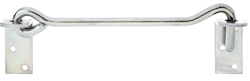 Alberts® Sturmhaken, m. Gegenpl., galvanisch verzinkt dickschichtpassiviert, ,z.Anschrauben,Gesamtl. 590 mm,Haken ⌀12 mm 209223