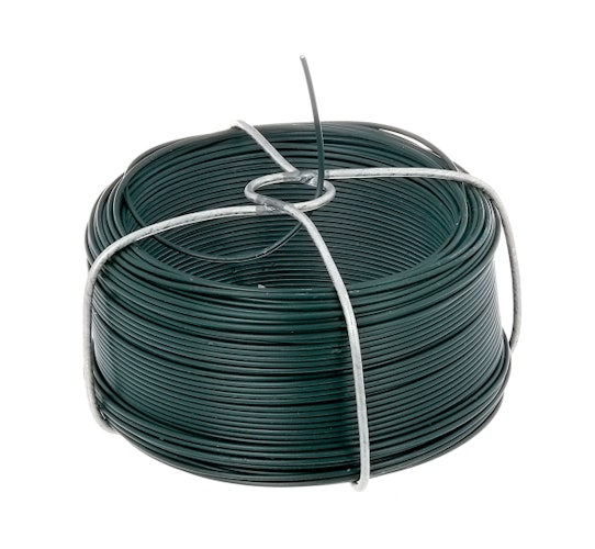 Alberts® Drahtspule, verzinkt, grün kunststoffbeschichtet, Stärke 1,2 mm, Länge 50 m 530105