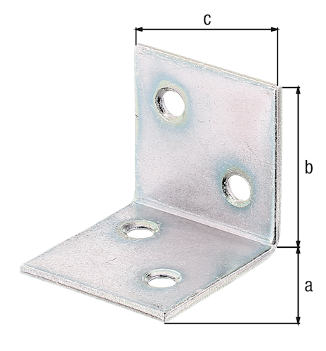 Alberts® Breitwinkel, sendzimirverzinkt, TxHxB 30x30x30 mm, verpackt à 25 St. 332631
