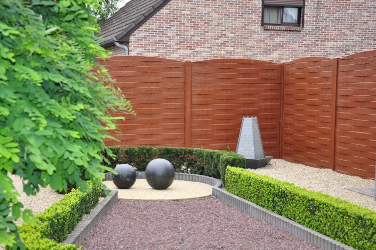 ORIGI WALLS™ Beton Sichtschutz Bogen FLECHT 395/495 x 2000 mm 